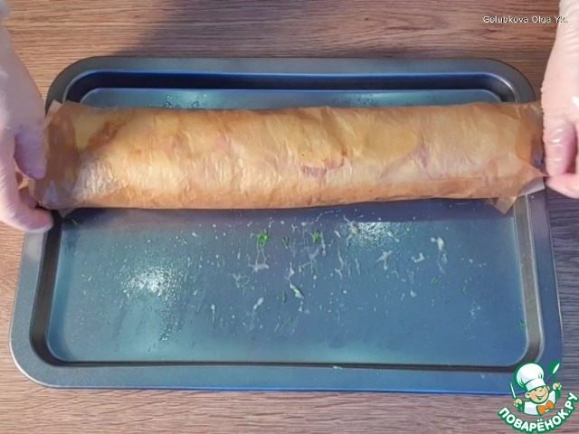 Котлетный фарш в картофельной чешуе