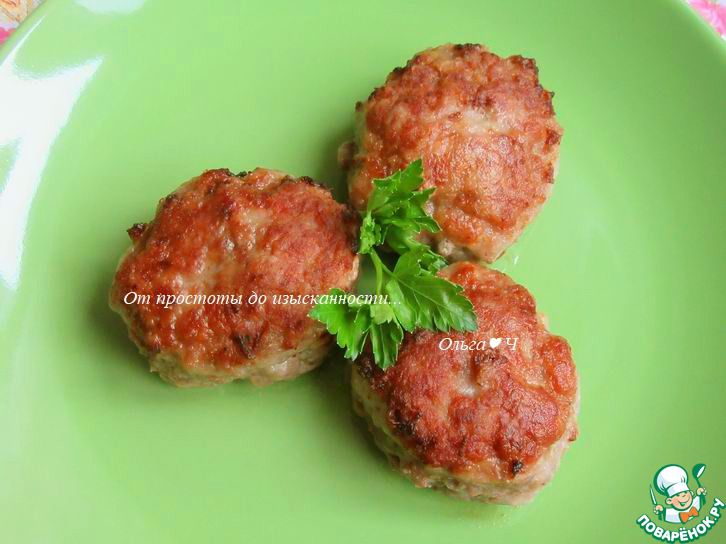 Котлеты с рыбным соусом