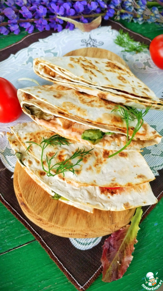 Кулёк из лаваша " Сытный перекус"