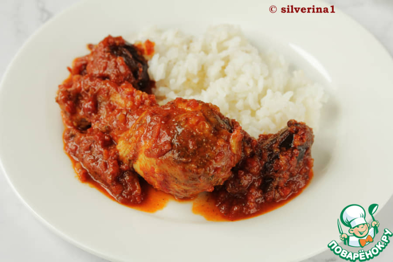 Курица с финиками