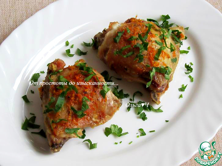 Курица с имбирём и клементином