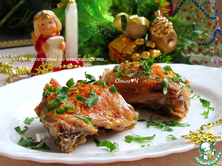 Курица с имбирём и клементином
