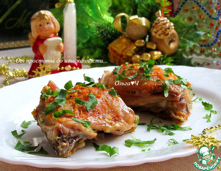 Курица с имбирём и клементином