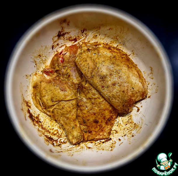 Курица с овощами по-гавайски