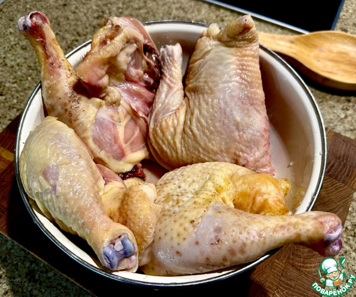 Курица с овощами по-гавайски