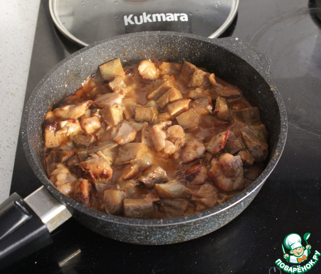 Куриное филе бедра с баклажанами