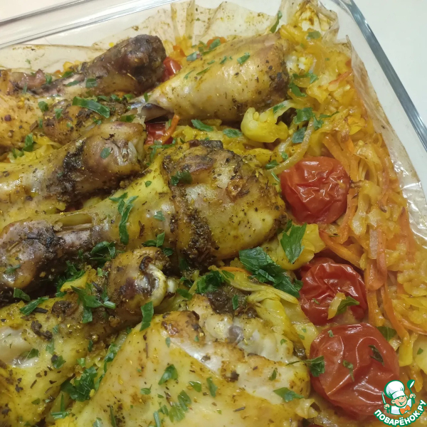 Куриные ножки, запеченные в рукаве