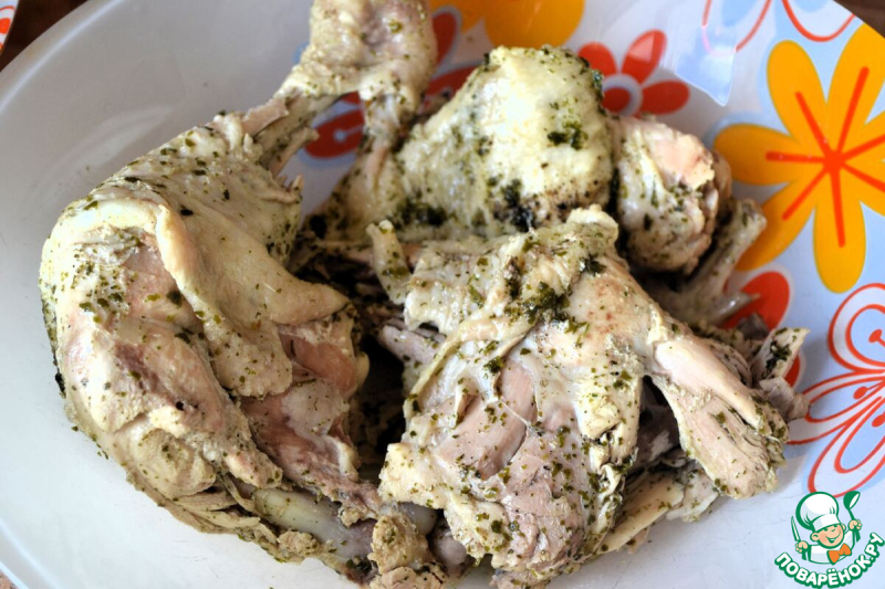 Куриный заколот с лесными грибами