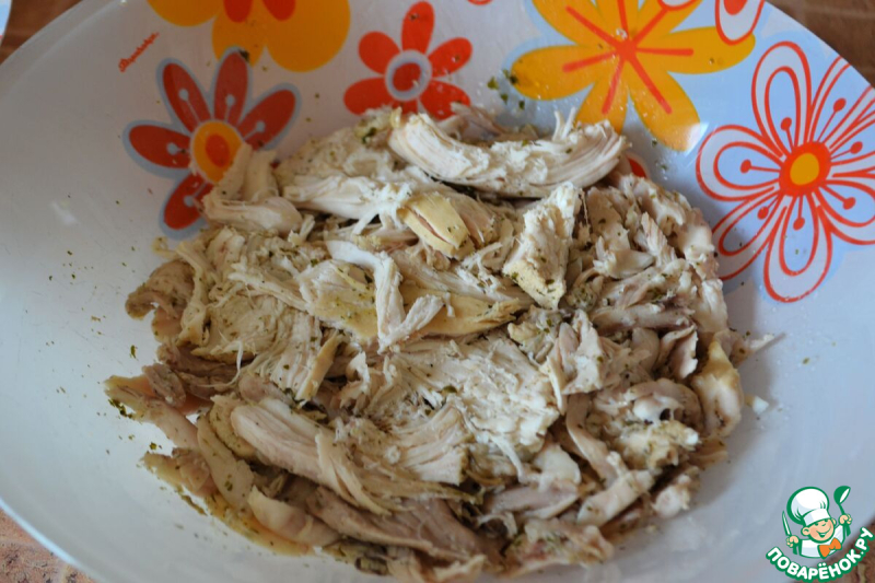 Куриный заколот с лесными грибами