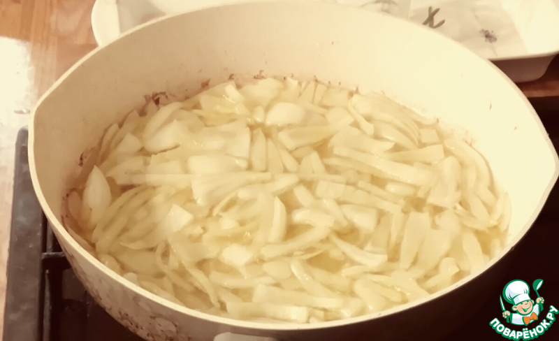 Лапша с крабом и спаржей