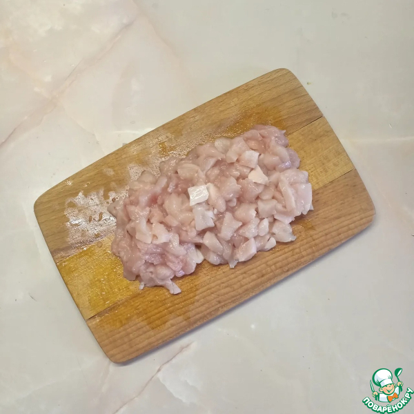 Лавашные пирожки с сыром, грибами, курицей