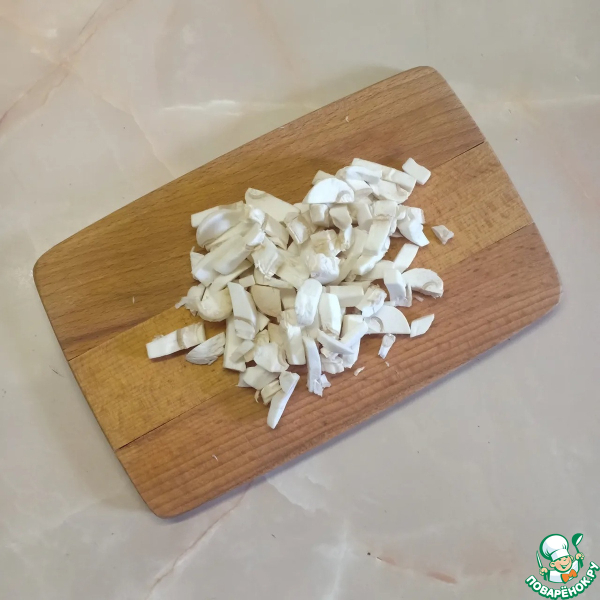 Лавашные пирожки с сыром, грибами, курицей