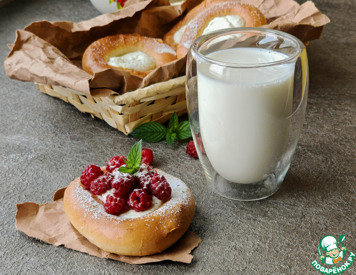 Лже-ватрушки с мятным творогом