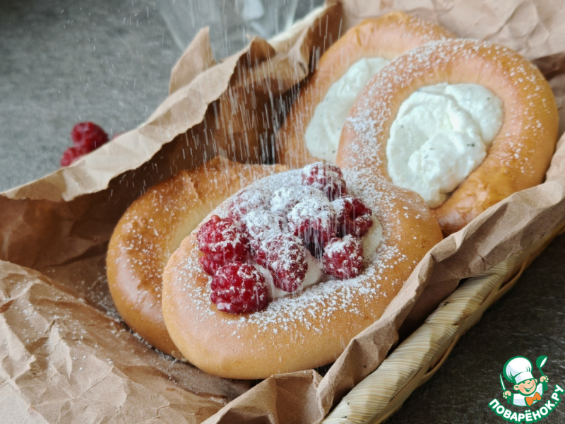 Лже-ватрушки с мятным творогом