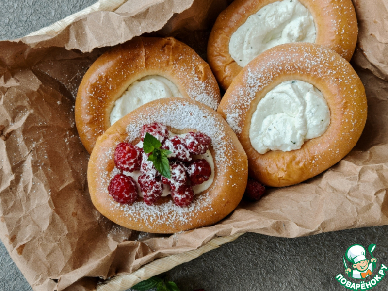 Лже-ватрушки с мятным творогом