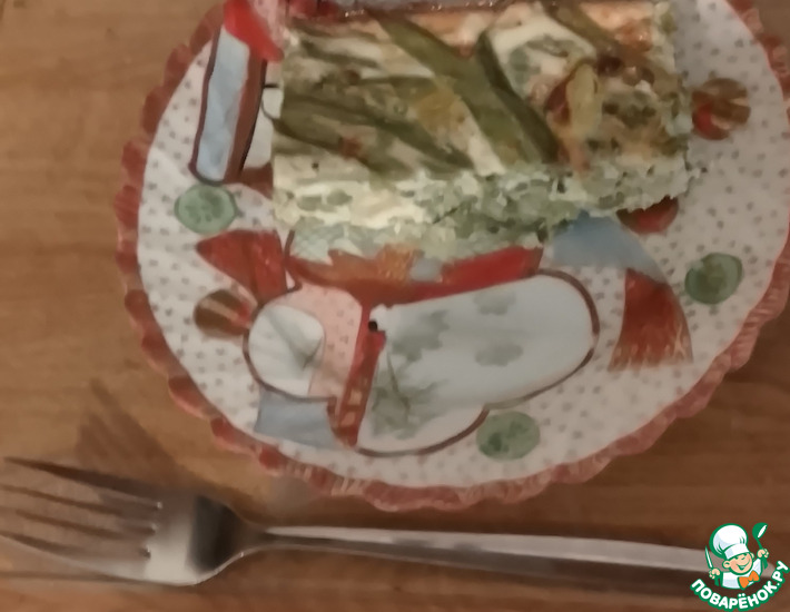 Маакуда из брокколи, бобов, лука-порея