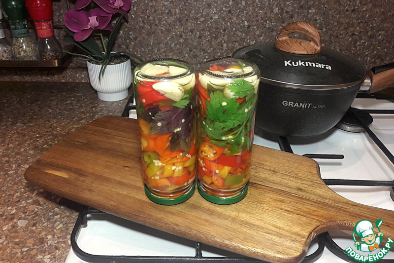 Маринованные чили в медовой заливке