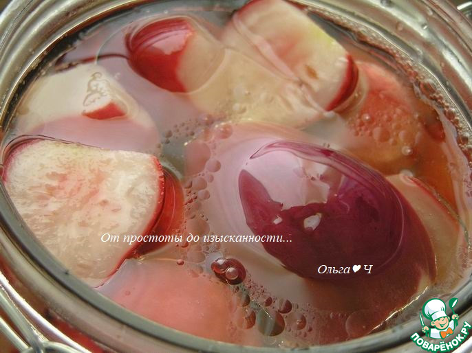Маринованные овощи с мелиссой