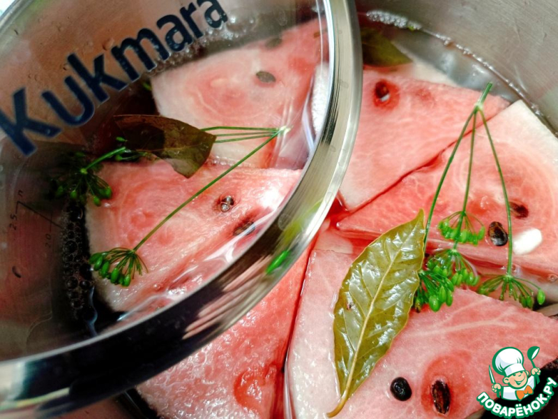Маринованный арбуз на закуску