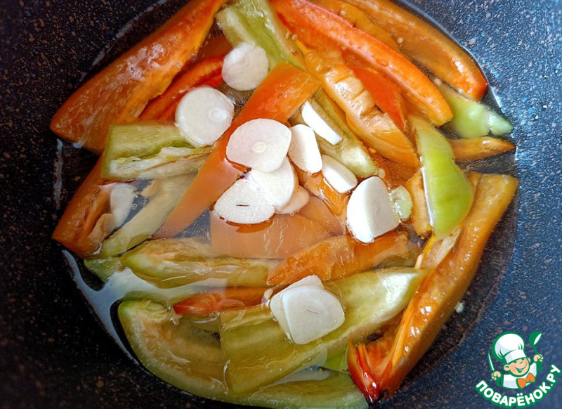 Маринованный болгарский перец по-быстрому