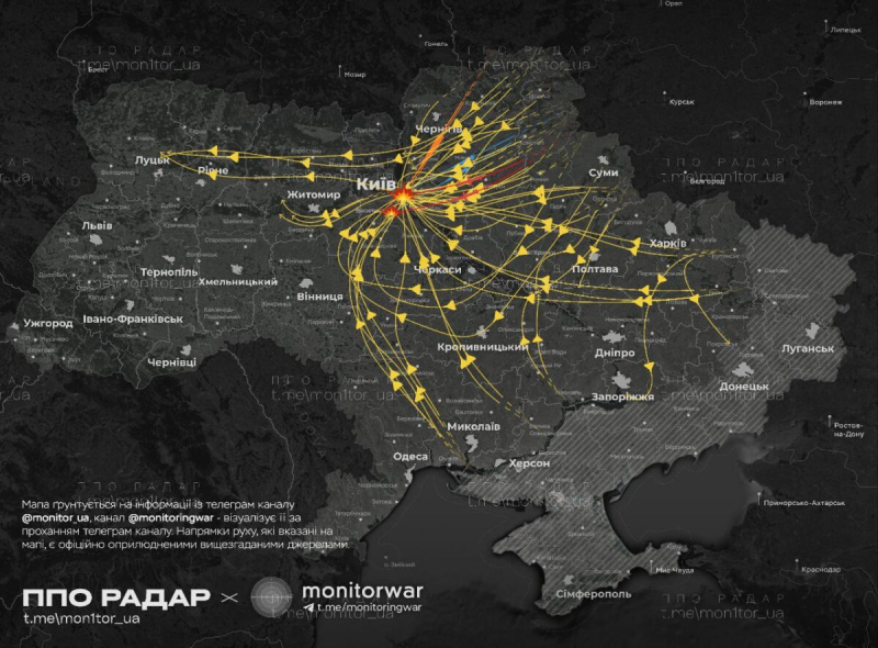 Масштабные пожары, поврежденные дома, грязный воздух: Последствия массированного удара по Киеву