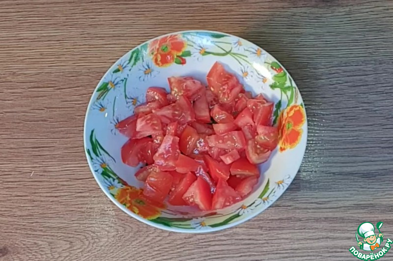 Молодые кабачки с салатной заправкой