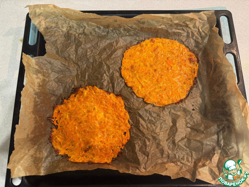 Морковно-сырные лепешки