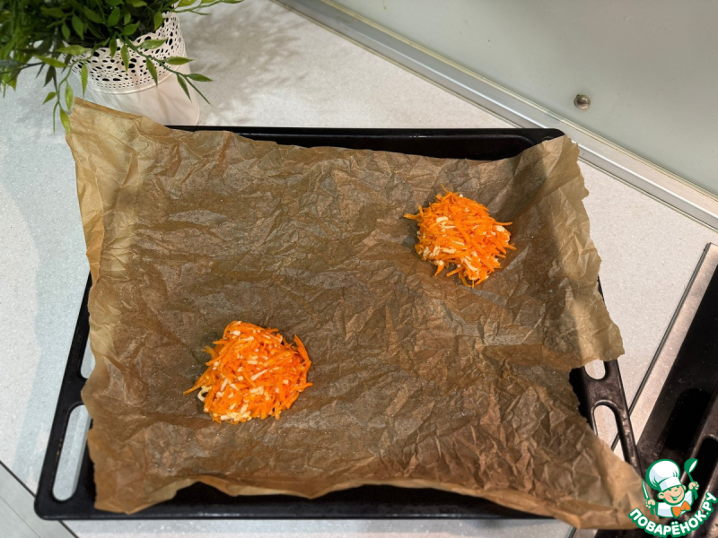 Морковно-сырные лепешки