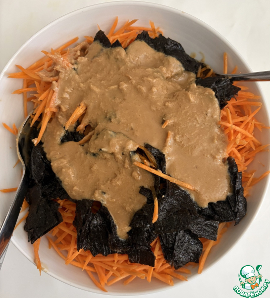 Морковный салат с нори