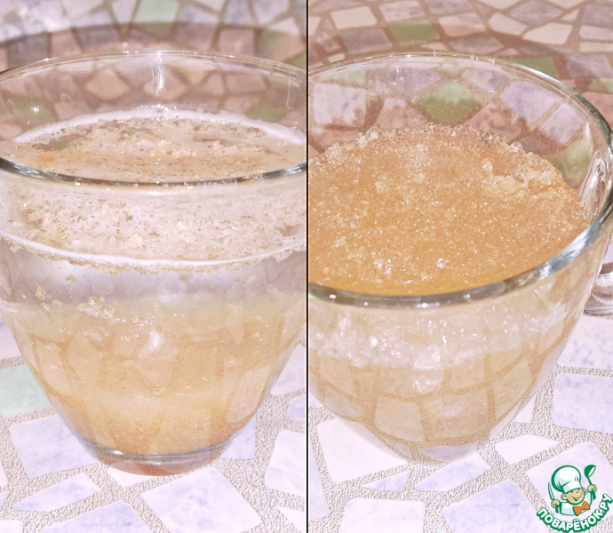 Мусс из яблок и черноплодки