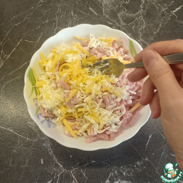 Начинка для блинов сырно-ветчинная