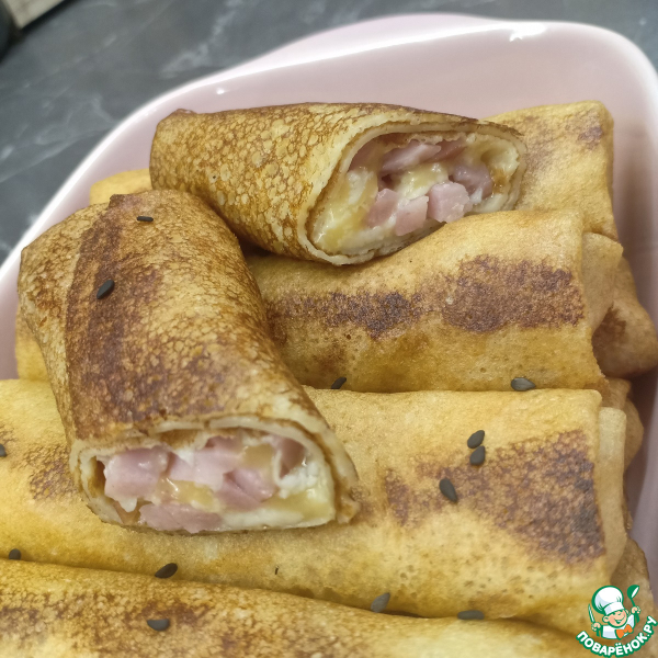 Начинка для блинов сырно-ветчинная