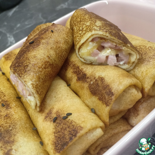 Начинка для блинов сырно-ветчинная