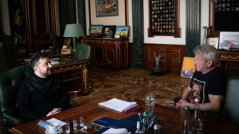 Настоящий друг Украины: Шон Пенн встретился с Владимиром Зеленским в Киеве