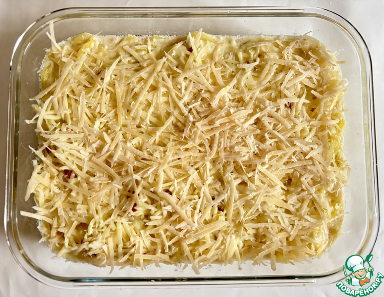 Немецкая картофельная запеканка с беконом