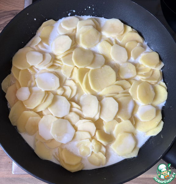 Немецкая картофельная запеканка с беконом