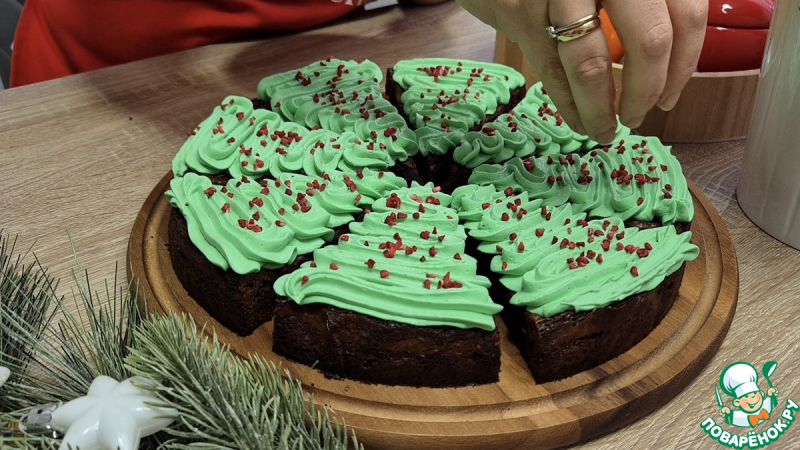 Новогодний десерт ёлочки