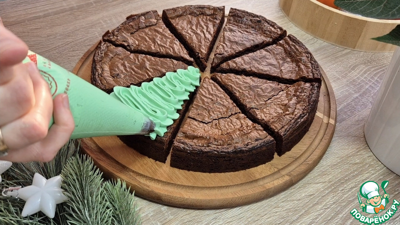 Новогодний десерт ёлочки