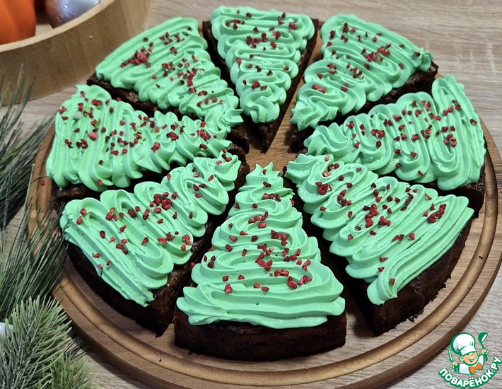 Новогодний десерт ёлочки