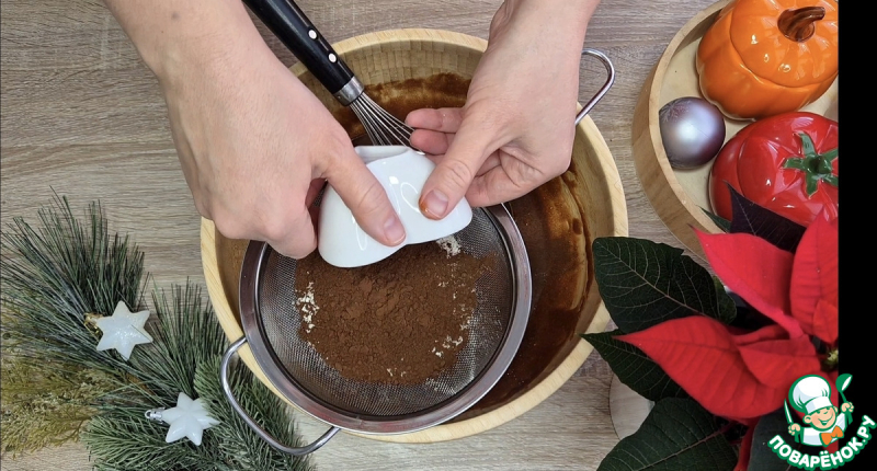 Новогодний десерт ёлочки