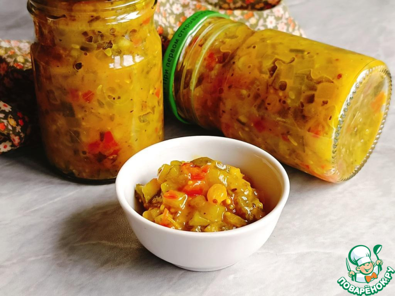 Огуречный соус-релиш с изюмом