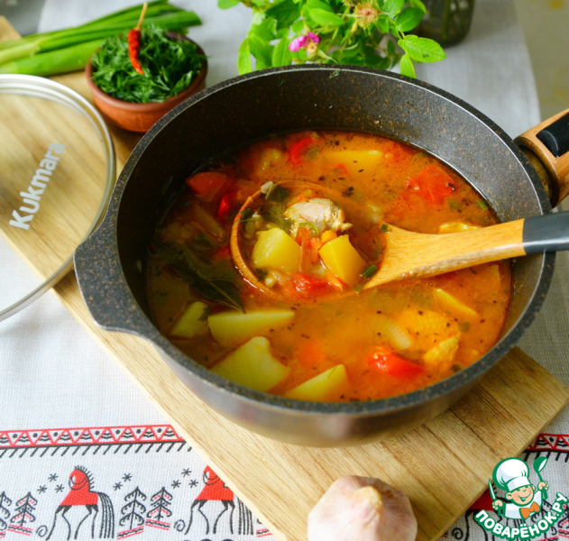 Охотничий суп "Шулюм" из утки