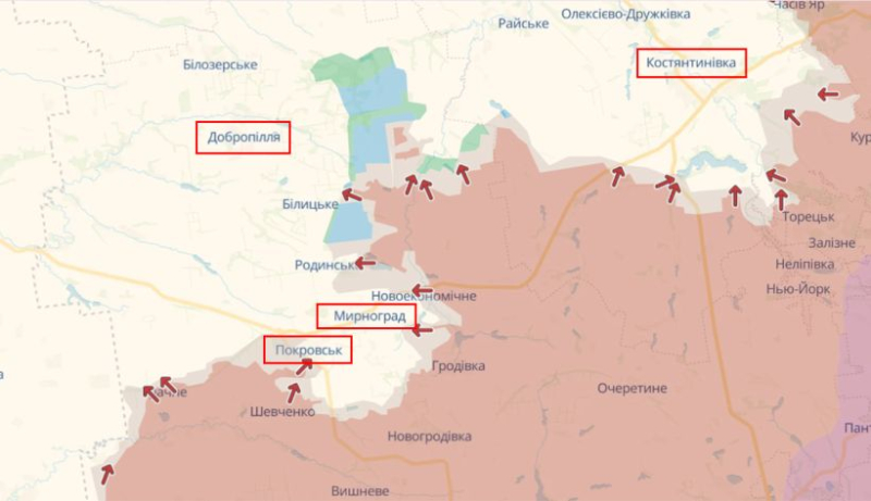 Оккупанты прорвались на окраину Мирнограда