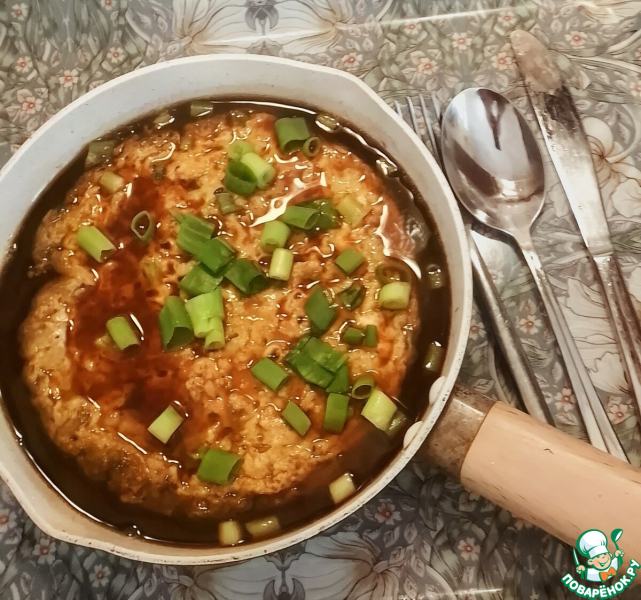 Омлет с крабом (по мотивам Теншинхан)