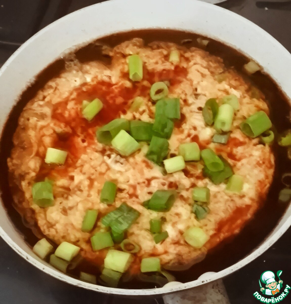 Омлет с крабом (по мотивам Теншинхан)