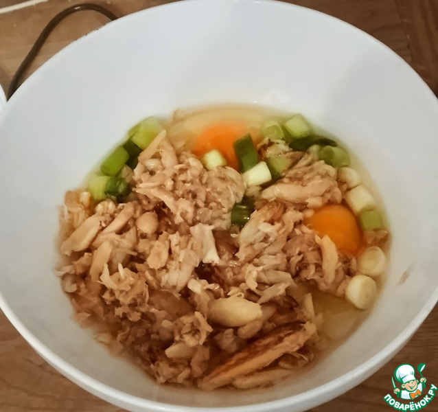 Омлет с крабом (по мотивам Теншинхан)