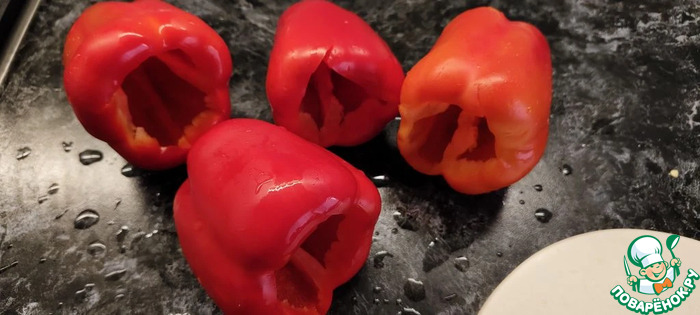 Острая закуска с печёным болгарским перцем