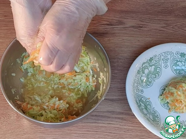 Овощная пицца из моркови и кабачка