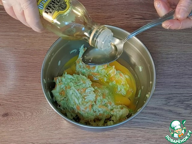 Овощная пицца из моркови и кабачка