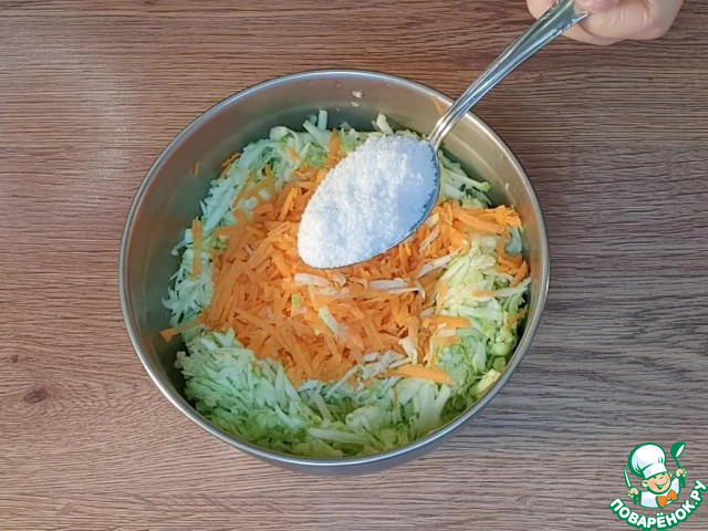 Овощная пицца из моркови и кабачка